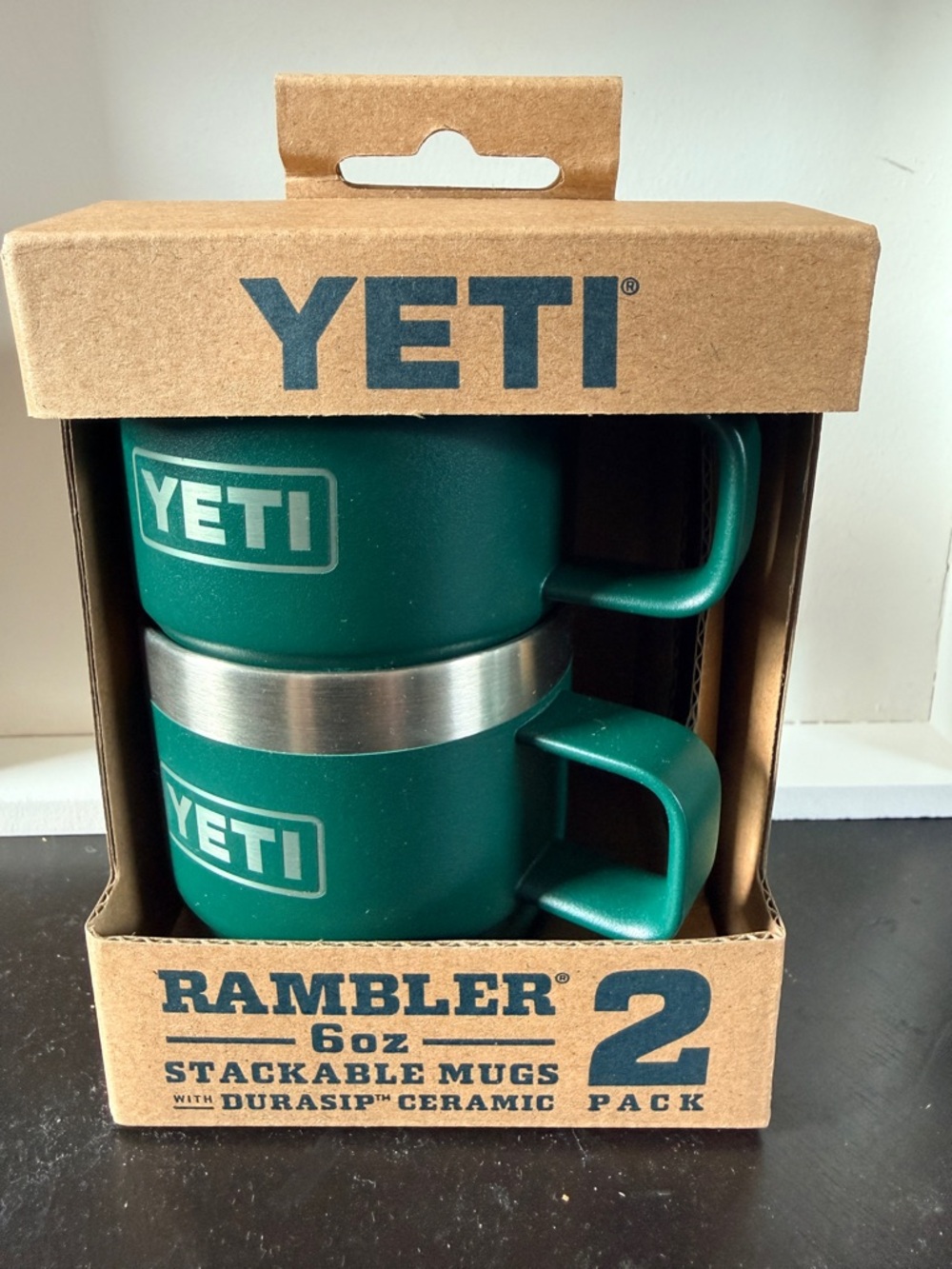 Yeti Rambler Stackable Mugs - Teal (2-Pack)